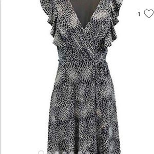 Navy Ivanka Trump Wrap Dress